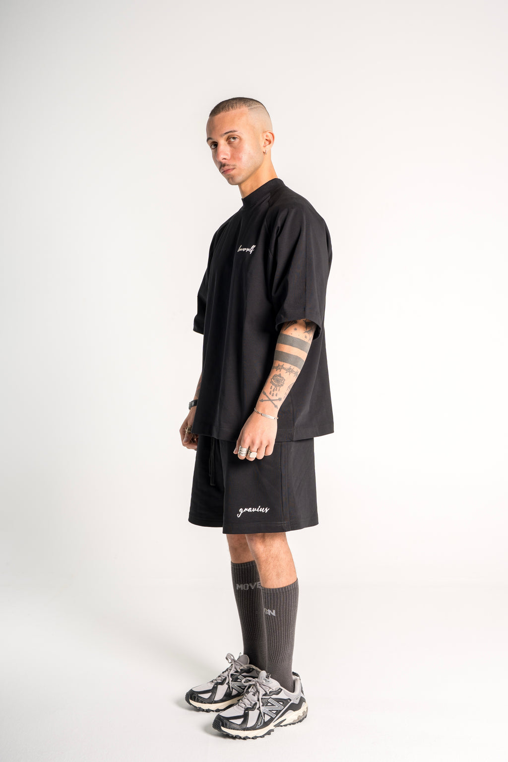 Black “Love Ur Self” Boxy Tee